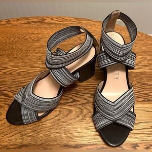 Stretchy Strap Sandal Heels Size 6
